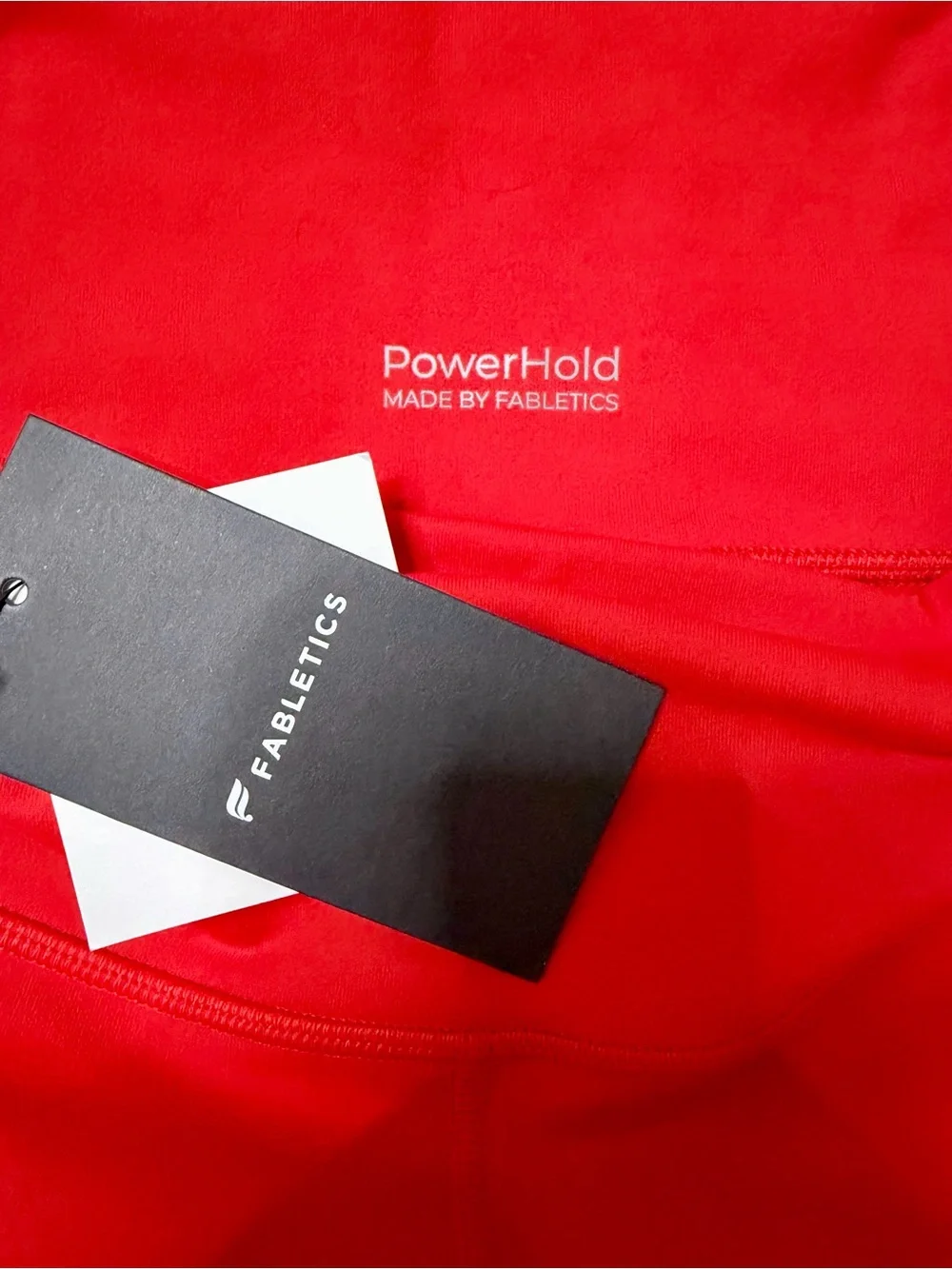 NWT Fabletics Power Hold Women's High-Rise Red Shorts - Size Small